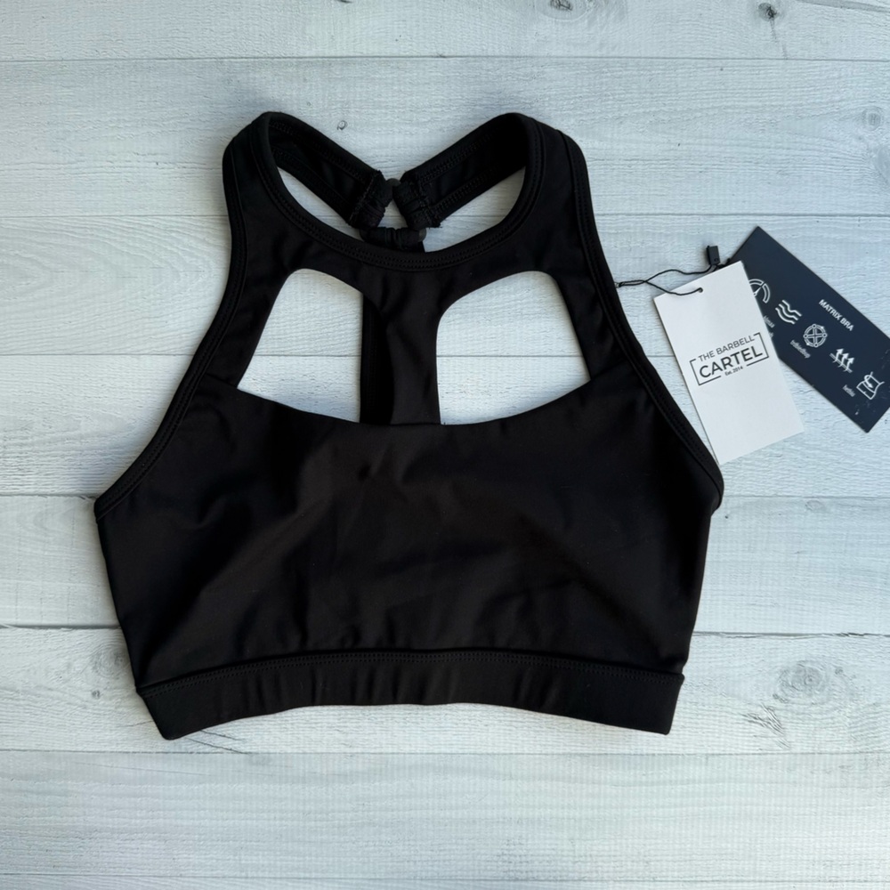 NWT The Barbell Cartel Matrix Sports Bra in Black Size M